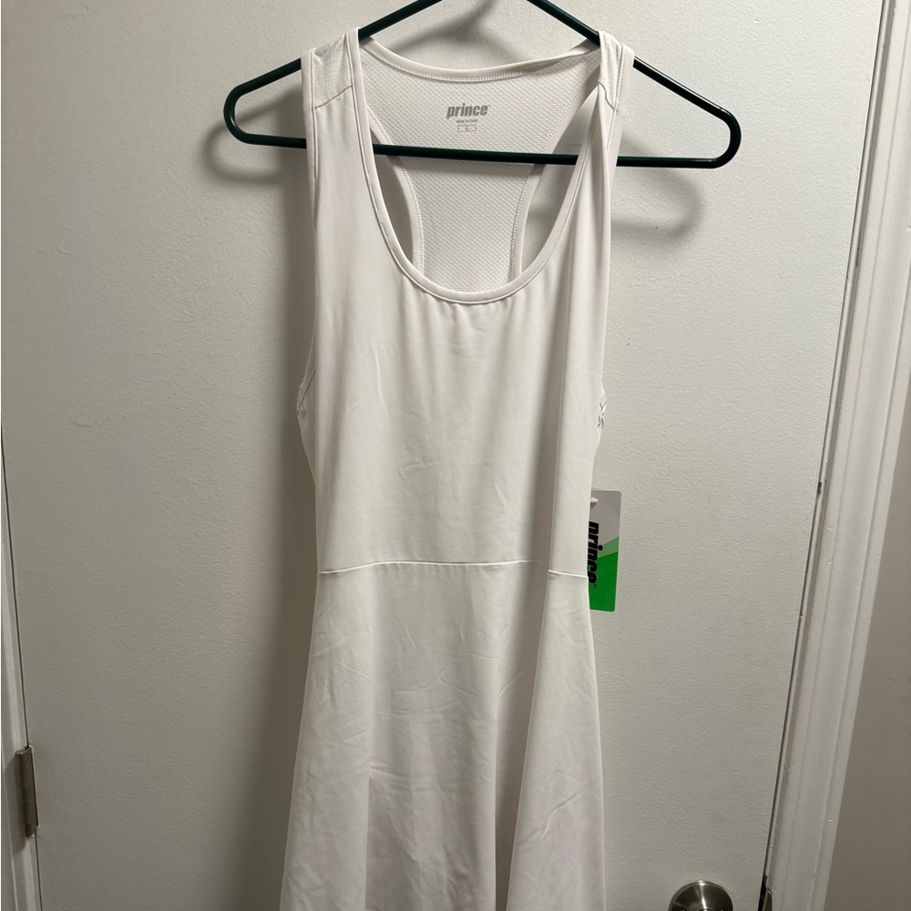 *Prince Tennis Match Dress with Shorts Pure White